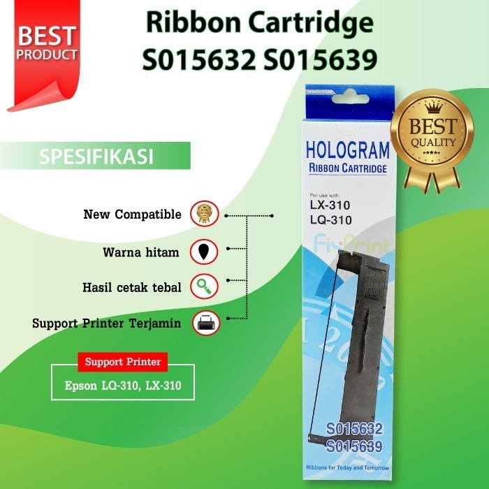 Ribbon Cartridge Compatible Epson Lx310 Lx-310 S015632 Best