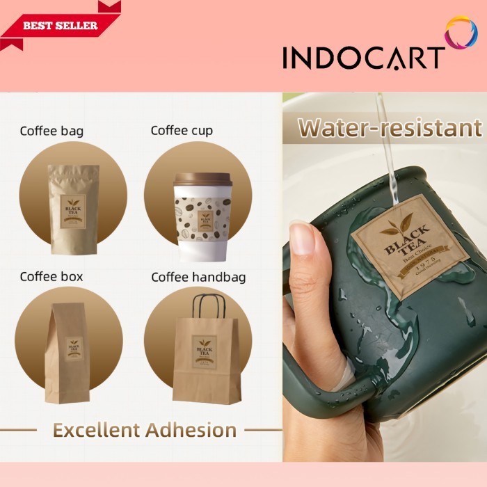 

Indocart Sticker Kraft Paper Dark-A4-20S Best