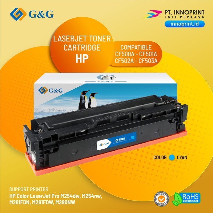 Tinta Toner 202A (Cf501) Cyan Compatible Hp Color Laserjet M254Dw Best