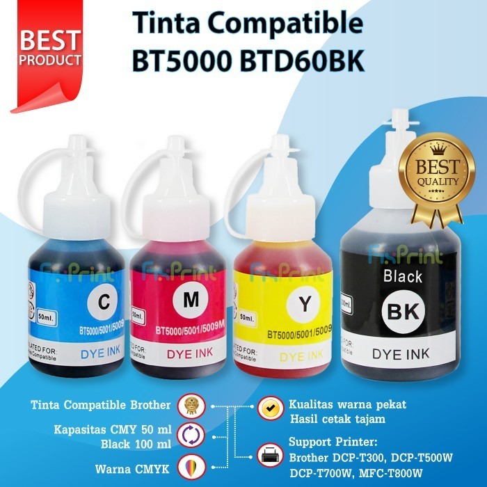 Tinta Refill Cartridge Printer Brothr Dcp-J100 J200 J105 Mfc-J3720 Best