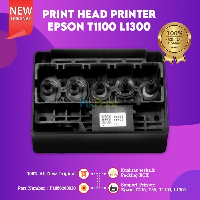 Head Print Epson L1300 T1100 Print Head L1300 T1100 F1850200030 Ori Best