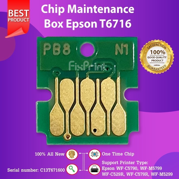 Chip Maintenance Box T6716 Wf-C5790 Wf-C5290 T 6717 C 5290 5790 Best