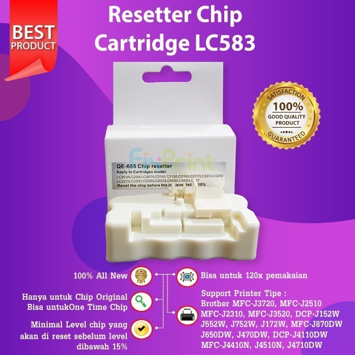 Resetter Chip Cartridge Lc583 Lc539 Lc535 Printer J3520 J3720 Best