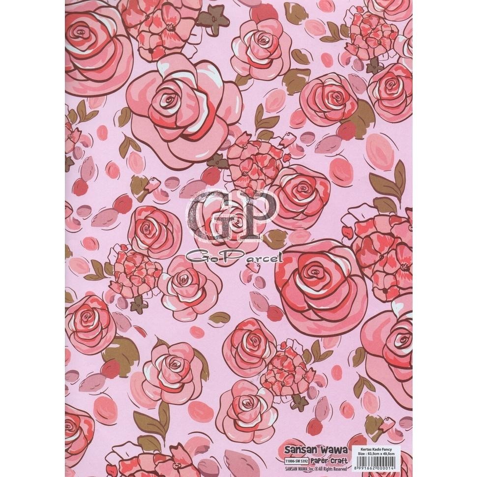 

TRY ( 5 Lembar ) IMLEK SANWA - Limited Edition! KERTAS KADO - GIFT WRAP PAPER SANWA SANSAN WAWA CNY CHINESE NEW YEAR EDISI SPESIAL / RED ROSE / FLOWER / TULISAN CHINESE FU / WEDDING TERLARIS