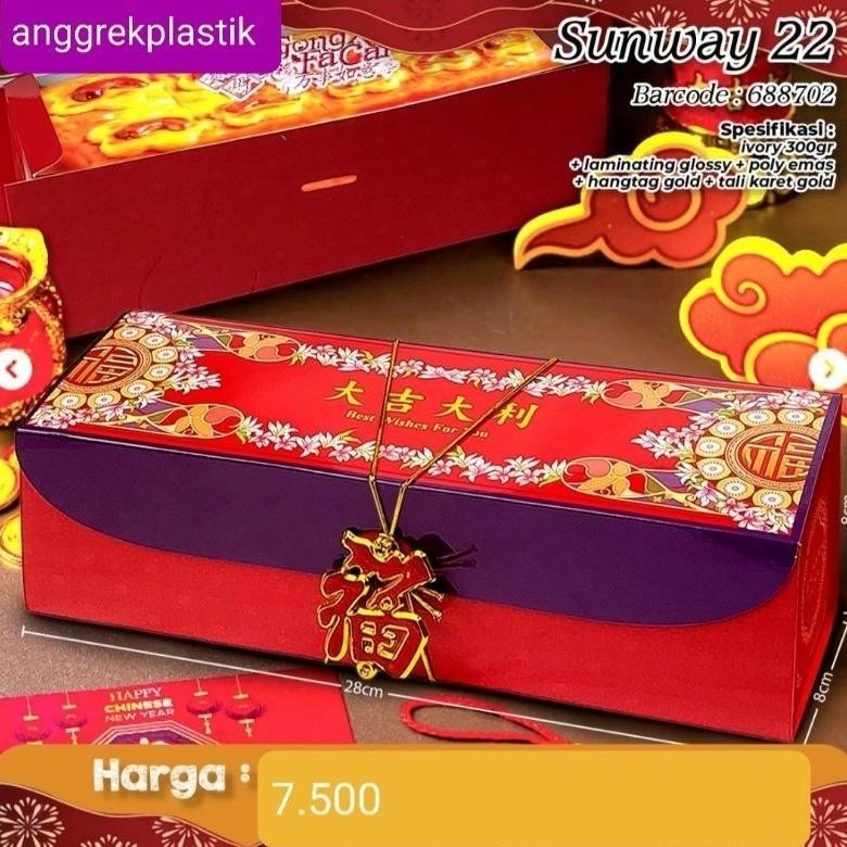 

TRY dus box kue packaging Imlek CNY Sunway TERLARIS