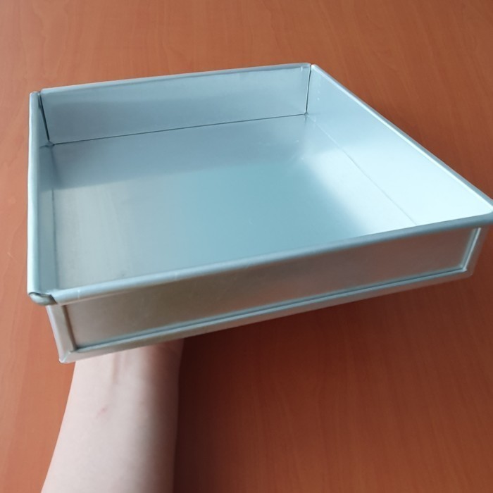 Loyang Aluminium Kotak 16X16X4Cm / Loyang Lapis Legit / Lapsur