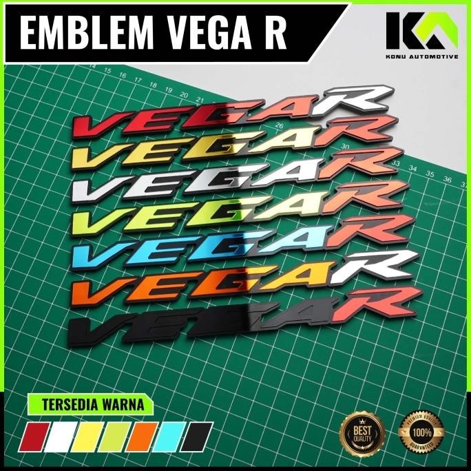 Terbaik.. Emblem Vega R Stiker Vega R Emblem Motor Timbul Stiker Motor 3D
