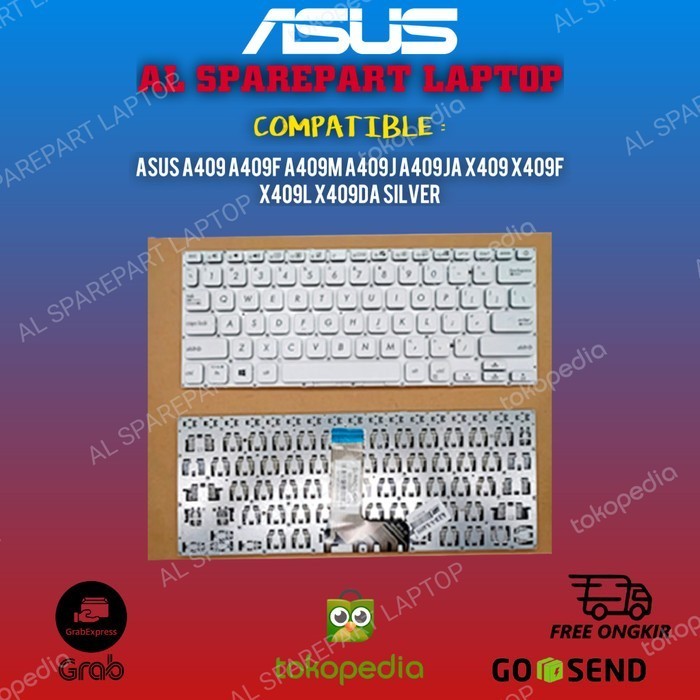 Keyboard Asus Vivobook A416 A416j A416ja A416jao A416m A416ma SILVER
