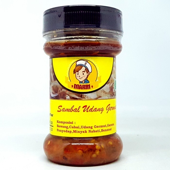 

------] MARIN SAMBAL UDANG GERMUT 150gr PEDAS PEDES SAMBEL HALAL MUI EBI