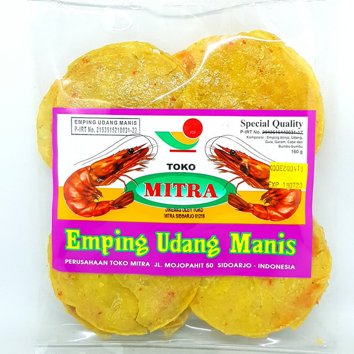 

+%+%+%] MITRA EMPING UDANG MANIS / PEDAS 160gr BLINJO BELINJO MLINJO KHAS