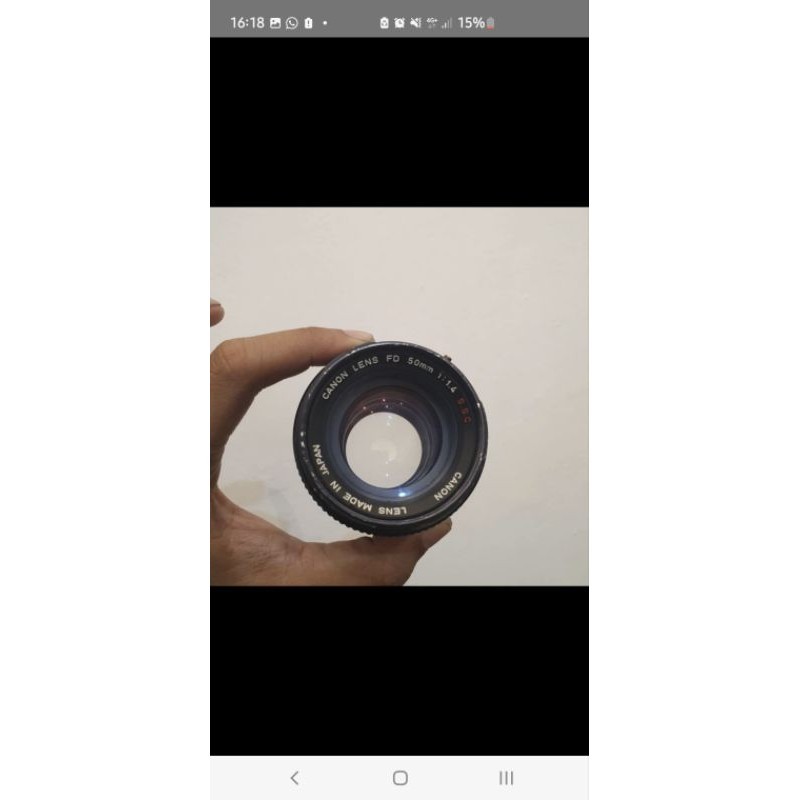 Lensa Canon 50mm f1.4 SSC mount EOS bisa canon 6D 5D dan mirrorless