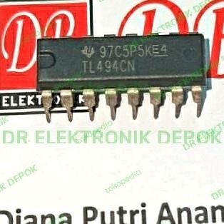 Terbaru IC TL494CN TEXAS ASLI Ori PWM Controller Original TL494 TL 494 494CN dre3 Berkualitas