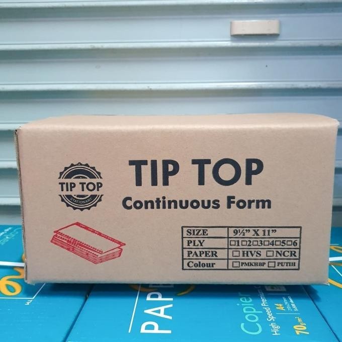 

CONTINOUS FORM 9 1/2 11 ( 4 PLY ) TIP TOP