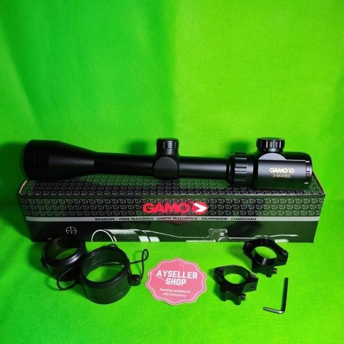 TELESKOP GAMO 3-9X40EG TUTUP FLIP SUNHIDE MILDOT TOKOSAFFAA