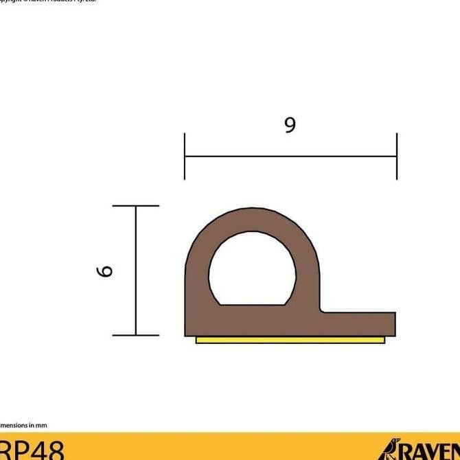Raven Door Seal Rp17 + Rp48 Brown Paket Bundling Penutup Celah Pintu Padalarang