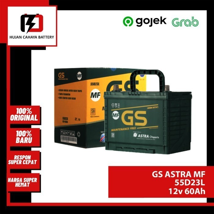 Aki Mobil Gs-Astra Mf 55D23L / 55D23L / 55D23L - Aki Hyundai Sonata Gratis Ongkir