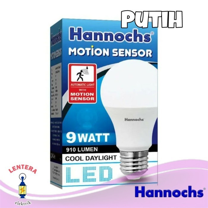 HANNOCHS MOTION SENSOR 9WATT PUTIH