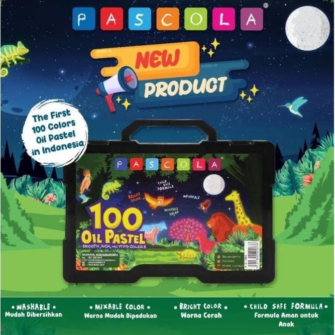 

Crayon Murah Pascola 100 Warna