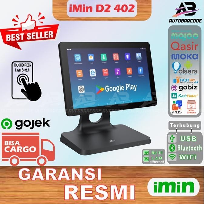 

HARGA DISC - ANDROID POS DESKTOP MESIN KASIR 10" iMin D2 Pro 2G/16GB Li 5200 mAh