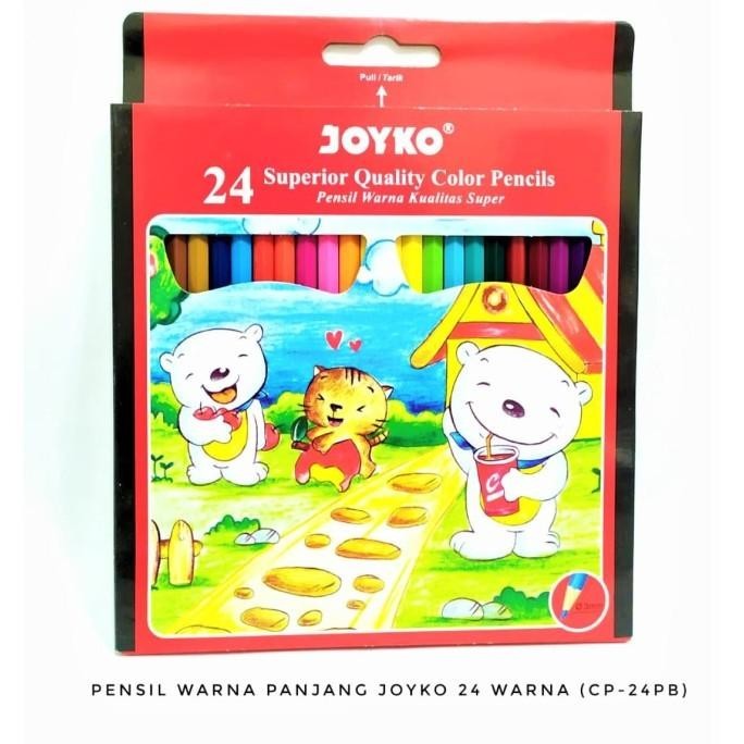 

Flash Sale - PENSIL WARNA 24 WARNA JOYKO COLOUR PENCILS 24 COLOUR 24 PB !