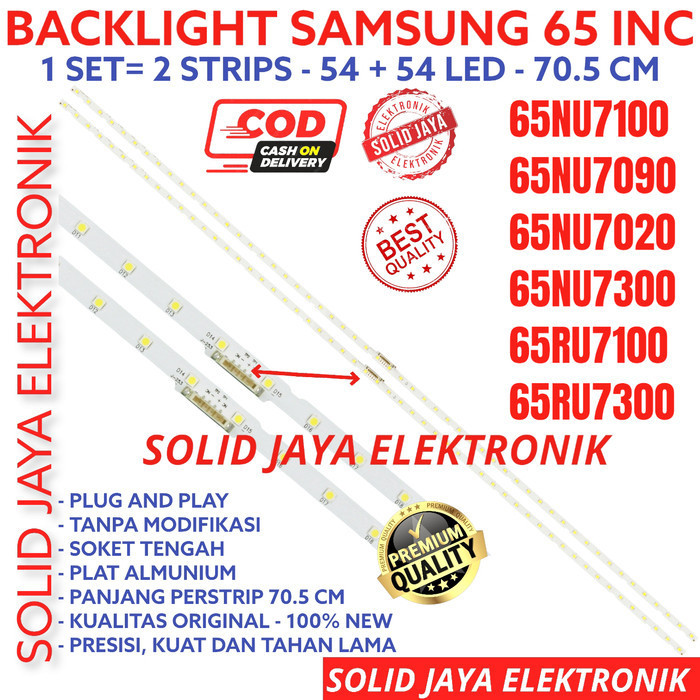 backlight led tv samsung 65 inc ua 65nu7100 ua65nu7100 65nu lampu bl f45a
