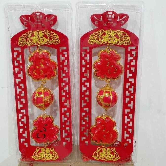 

New Sale Gantungan Fu Yenpao Jumbo Dekorasi Imlek Hiasan Rumah Fuk Merah Hoki Limited Edition