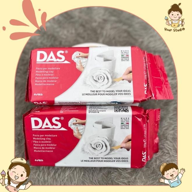 

Bisa COD (WHITE) Air Dry Clay Merk DAS FREE AMPLAS by your_____studios Original