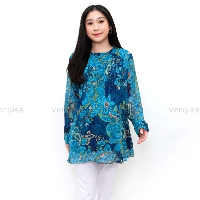 Manchu Blus Hamil Sifon Bunga
