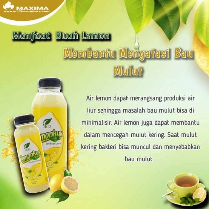 

SARI LEMON/LEMONKUH SR12/VITAMIN C/MENGECIL PERUT BUNCIT/OBAT SERAK