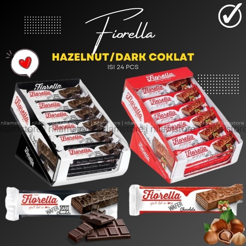 

1 Box Fiorella Coklat Hazelnut/Dark Coklat Isi 24 Pcs