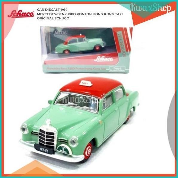 Car Diecast 1/64 Mercedes-Benz 180D Ponton Taxi Original Schuco 16novz