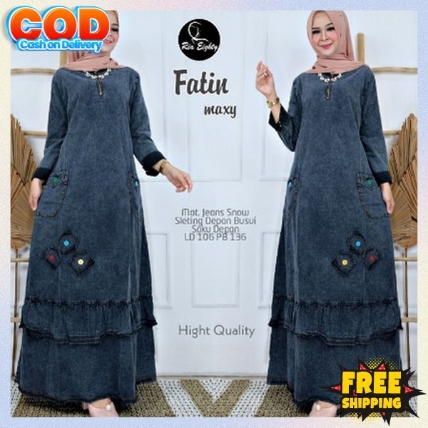 Ganis Branded Murah Gamiz Kondangan Baju Wanita Kekinian Dress Muslimah Dewasa Gms Prempuan Remaja H