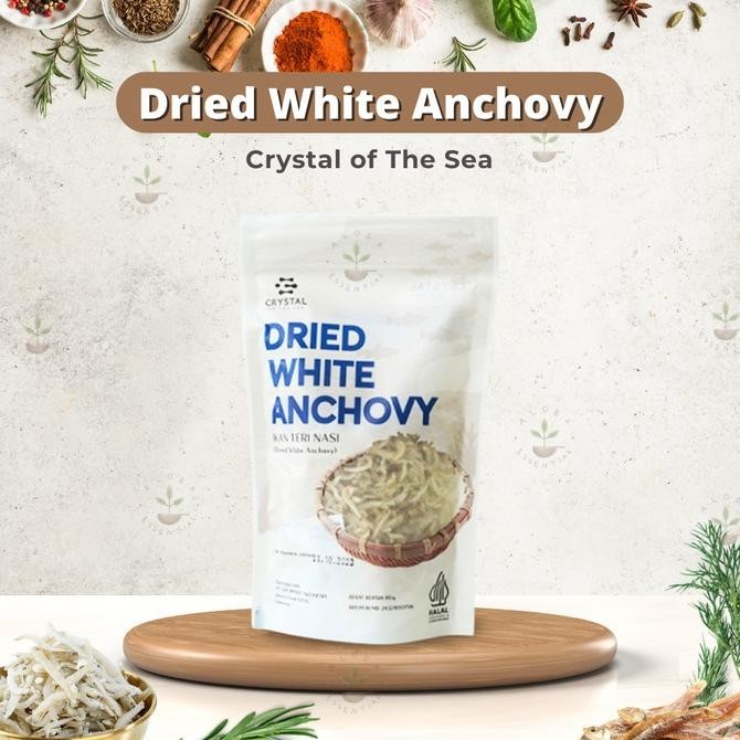 

Crystal of The Sea Dried White Anchovy 80gr - Ikan Teri Nasi Kering