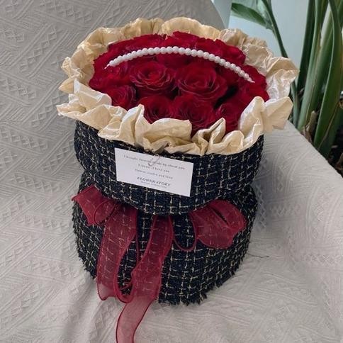 

ORIGINAL HANACO - MS3 TWEED Flower Wrapping Kain Pembungkus Bunga Buket Classic Tweed untuk Hand Bouquet KRST