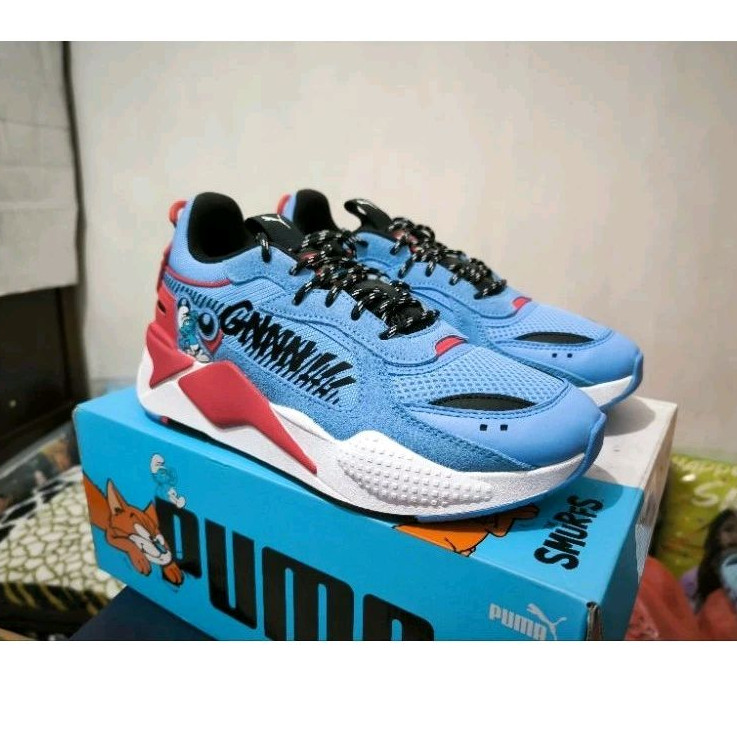 Sepatu Puma RS X The Smurfs (100% ORI) 41