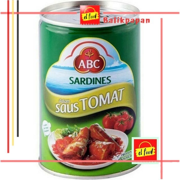 

Sardines Tomat 425gr ABC /ELFOOD/Sembako/Sarden Tomat/Sarden Abc