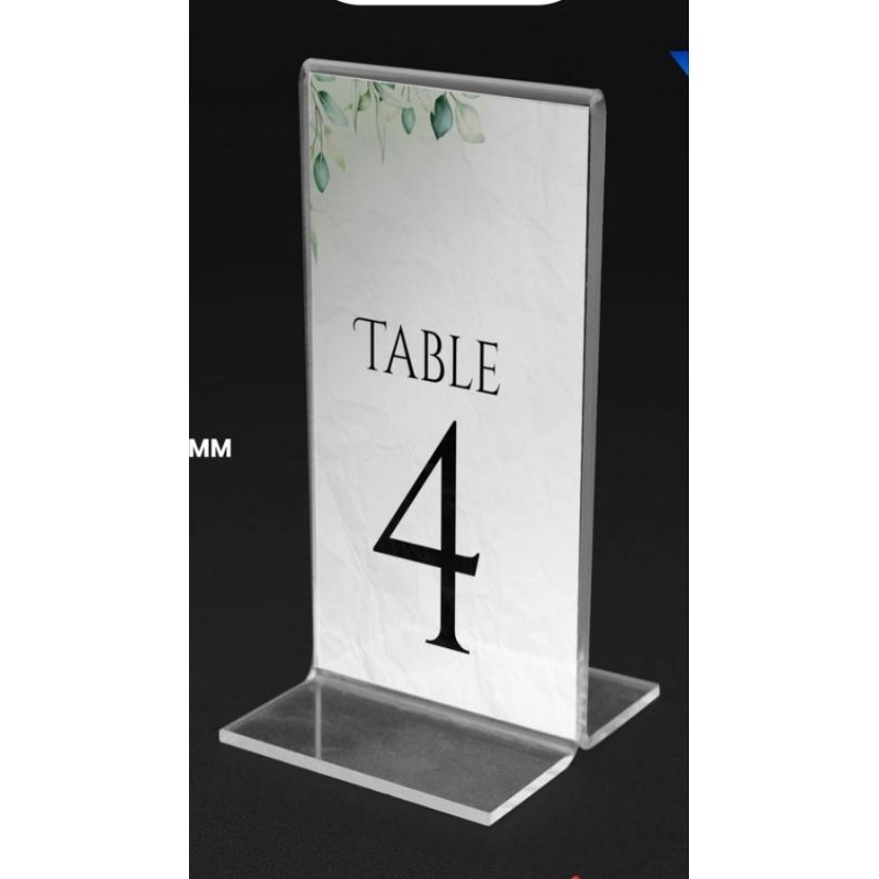 

Tent holder/ tent card akrilik 15x23