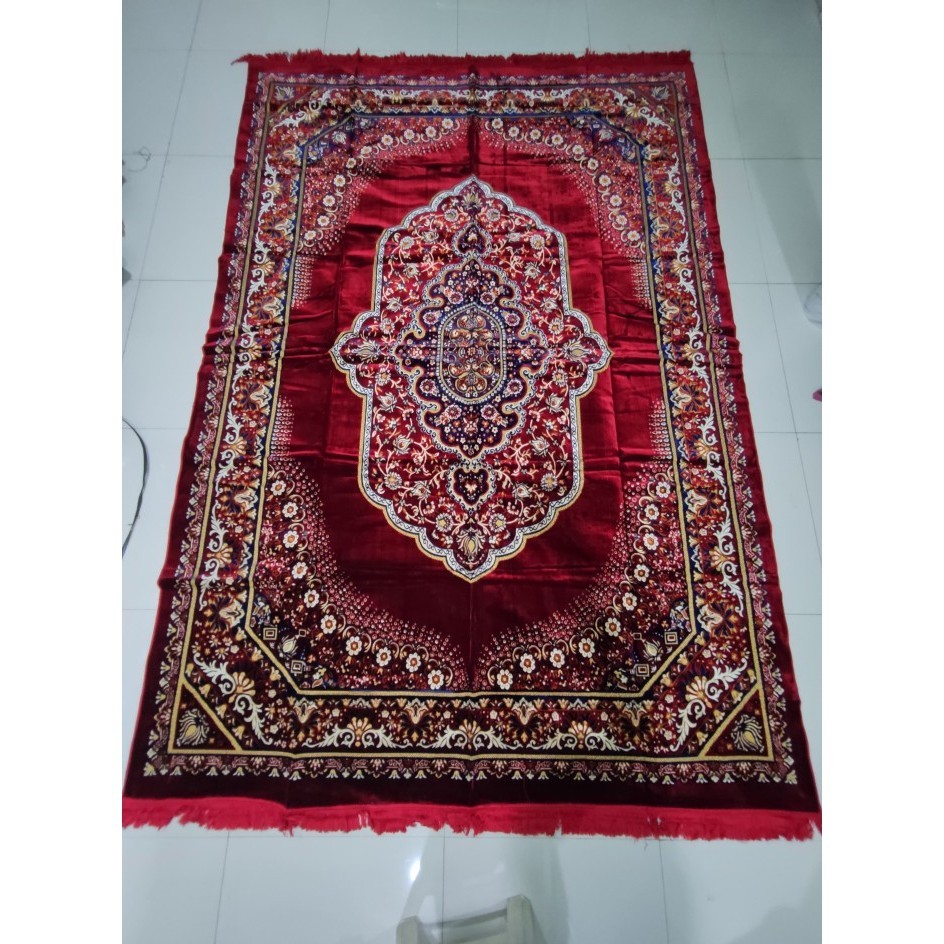 Konfli Karpet Permadani Hambal Alas Lantai Lipat Beludru Turkey Turki Jumbo