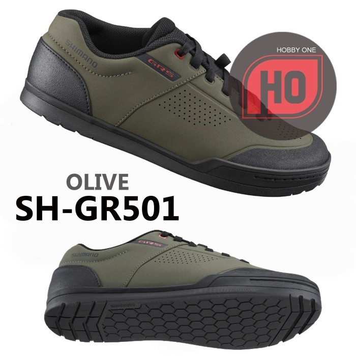 Shimano Gr5 Sh-Gr501 Olive - Sepatu Mtb Off Road Gravity