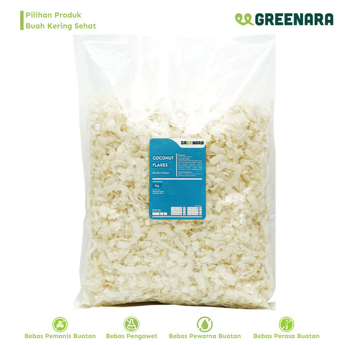 

BRG BARU Kelapa Serut 1 Kg / Coconut Flakes Unsweetened