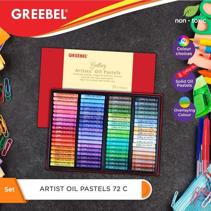 

Terjangkau Greebel Premium Artist Oil Pastels 72 Warna