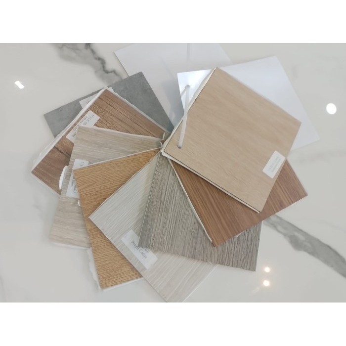 Terlaris Lantai Kayu Sample Vinyl Floor, Laminate Floor & Spc Floor Promo Terbaru