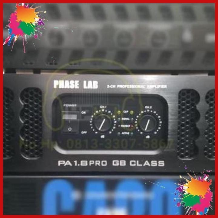 power amplifier phase lab pa 1.8 pro 2 channel power phaselab pa 1.8 (kwj)