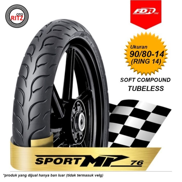 Ban FDR Soft Compound 90/8014 Sport MP 76 Orinal Tubeless Ring 14