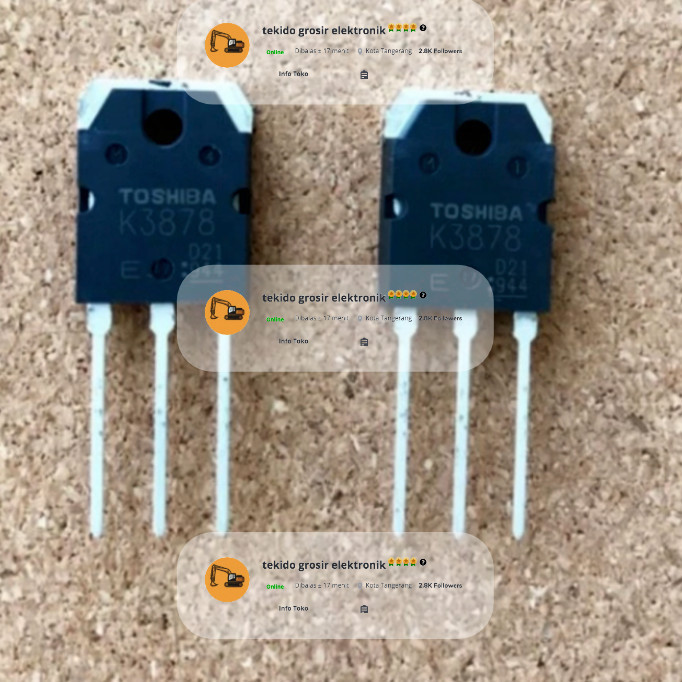 K3878 K 3878 (9A 900V) Toshiba Asli Original Sk3878 Ori Mesin Las Best