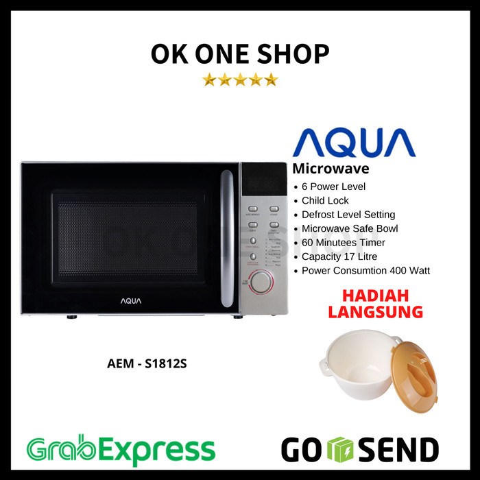 Terlaris Microwave Aqua Microwave 17 Liter Aem-S1812S Promo Terbaru