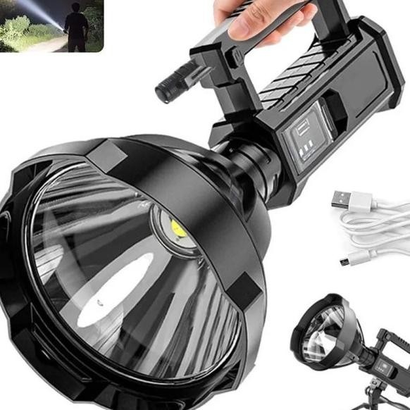 Senter Led P70 Terang / Senter Multifungsi Searchlight Powerbank