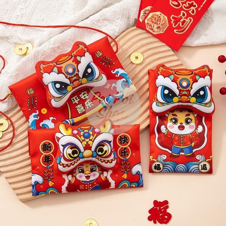 

Penawaran Unik" Tas Kain Naga Bunyi 2024 Dompet Angpao Dragon Tas Sempelang Red Pocket Hampers Imlek Sovenir Murah ||