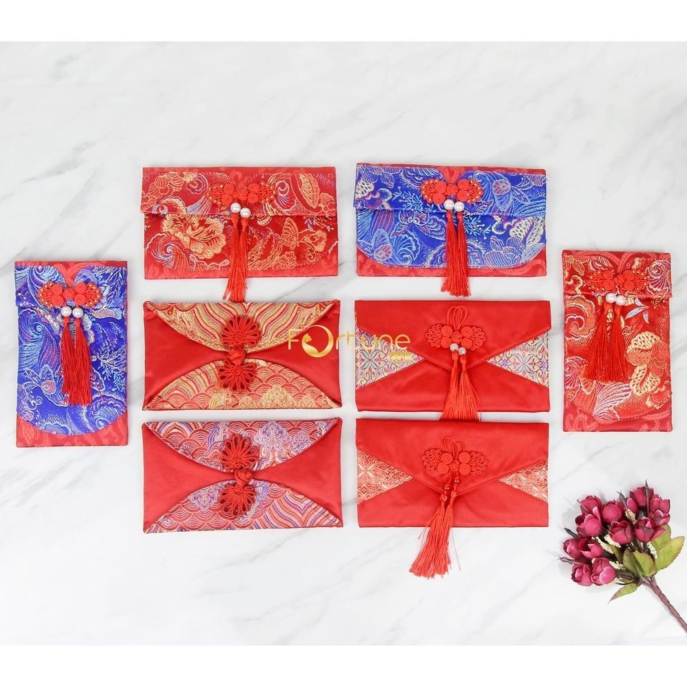 

Diskon Ganda" Angpao Imlek 2024 Kain Chinese New Year Hong bao Red Envelope Terbaru Gantungan Pita ||