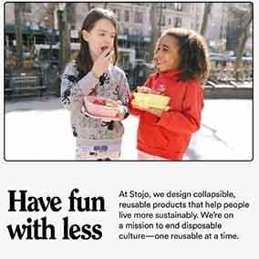 New Original Stojo Jr, Collapsible Box 24 Oz / Kotak Makan Lipat - Mimosa Pengiriman Cepat